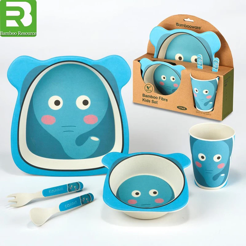 
Wholesale fashion kids dinner set custom print melamine plates 