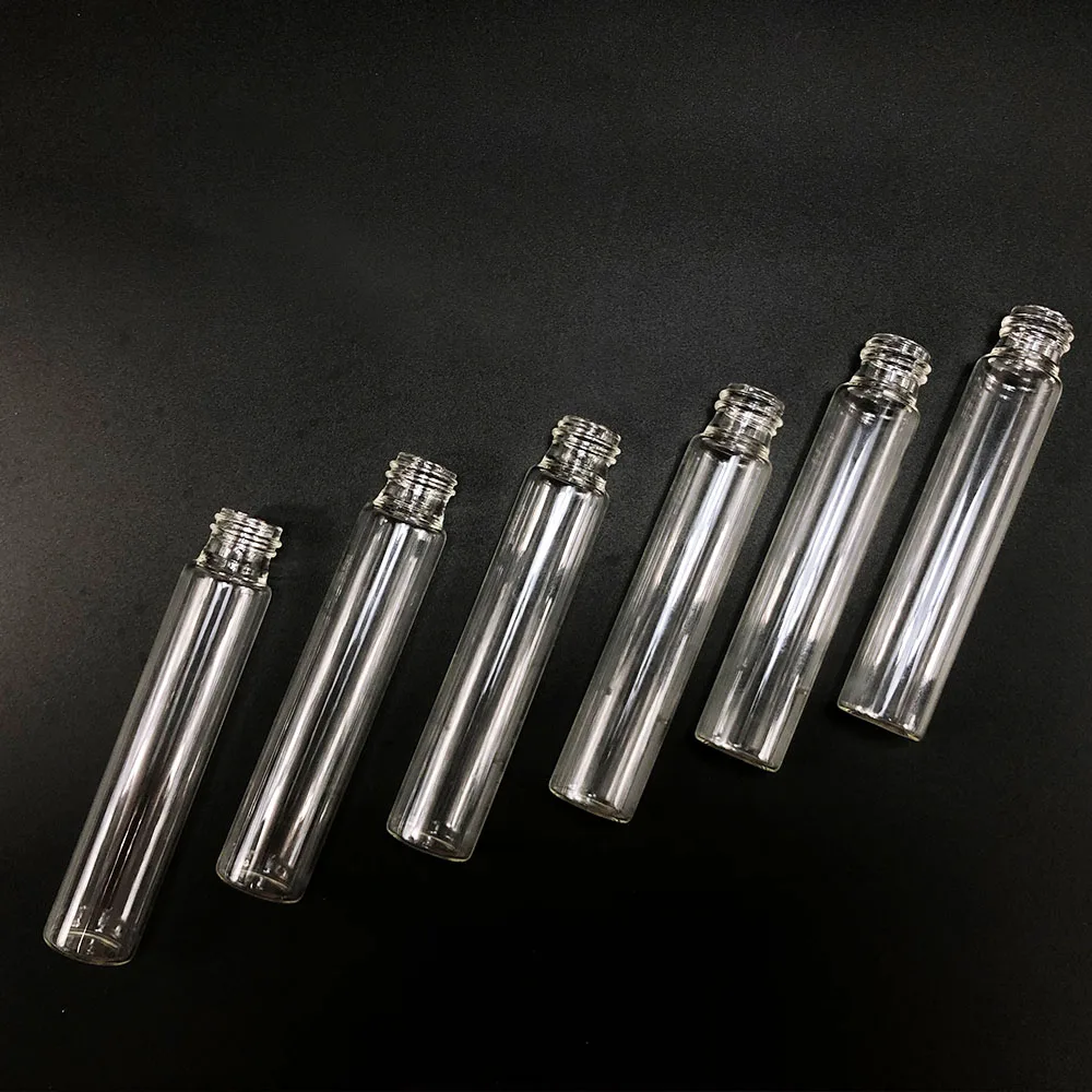 
HEMPACKA Custom Design Smoking Glass Joint tube Pre Roll Glass Tube With CR Caps 