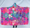 Mermaid Blanket Kids Adult Winter Hooded Blankets Fish scale Plush Hooded Cloaks Sherpa Fleece Wrap Towel Outdoor Travel Cloak