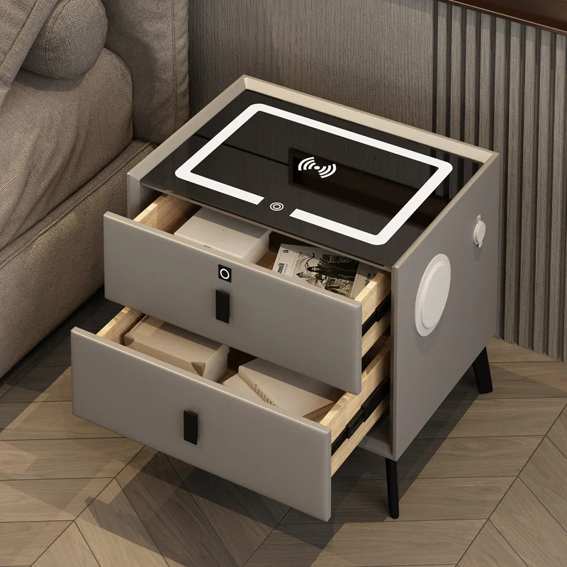 Intelligent Bedside Table Modern Simple Multifunction Bedside Table