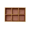 6 Grid Floating Flower Pot Toy Storage Wooden Cube Wall Display Modern Book Shelf For Home Dector