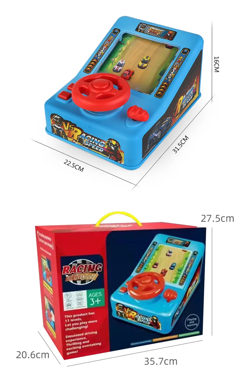 Zhiqu unisexe en plastique course volant voiture Simulation électrique espace volant Puzzle éducatif fête jouets pour enfants PC
