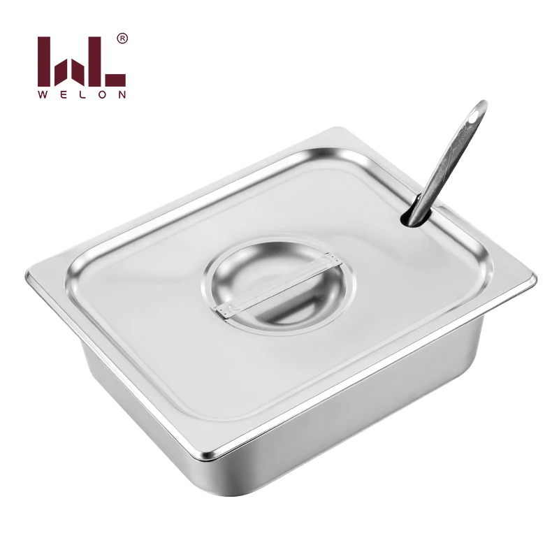 Lid for Bain Marie Tray GN Stainless Steel Steam Pan Gastronorm 1/1 