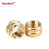 Precision Knurl Brass Threaded Inserts Nut For Plastic