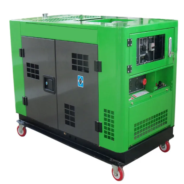 3 Phase Portable Diesel Generator 5kw 7ke 8kw 9kw 10kw Generatgor 11kva Groupe Electrogene 9000w 0279