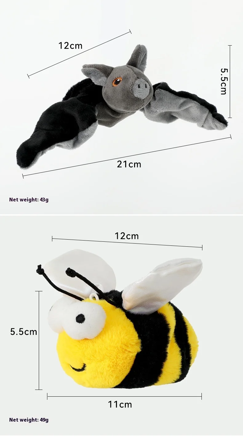 Wholesale Eco-Friendly Rechargeable Electric Flying Rat Toy for Cats Simulation Woodpecker Swing Wing Sound Shaking Bird Plush