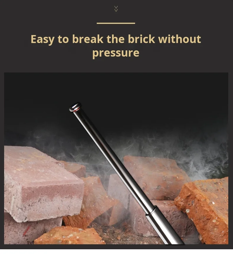 Ultra-heavy Extension Pole Multi-functional Impact System Tactical Hiking Stick with Foldable Accessories