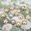 Manufacturers wholesale highlights hand-sewn pearl combination button metal button