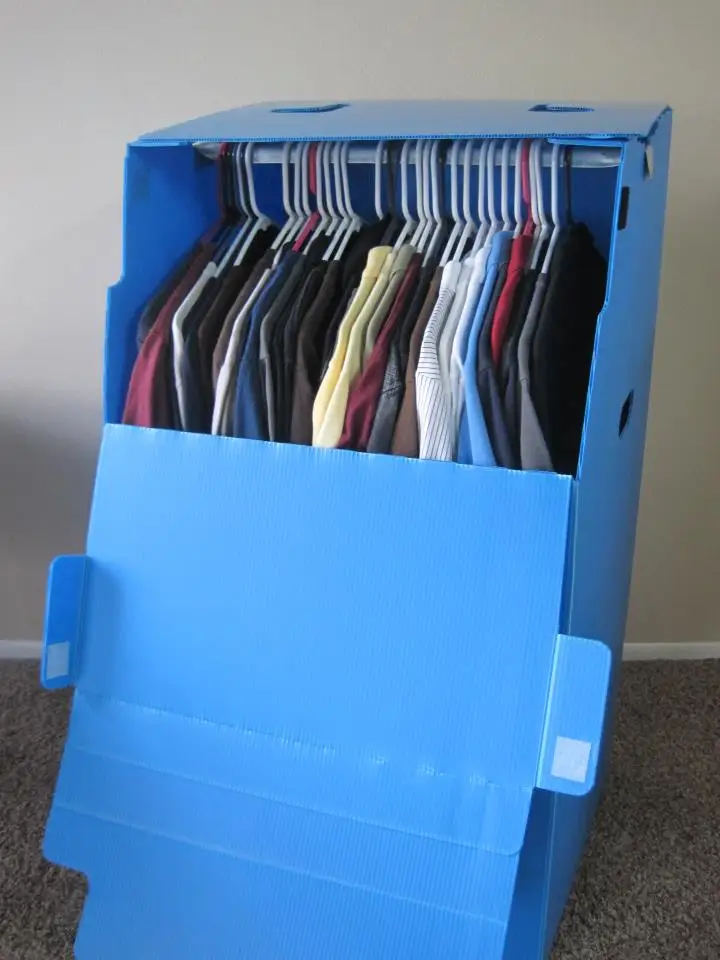 Pp Corrugated Plastic Foldable Wardrobe Moving Boxes Buy Plastic