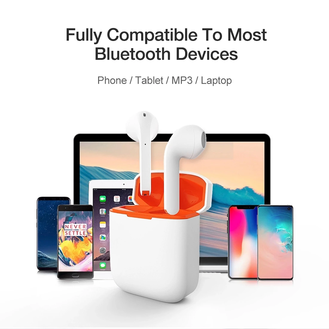 H20T Tws Bluetooth 5.0 Earphone for Iphone Xiaomi redmi honor H20T Noise Cancelling Earphone for Running Gym Sports Headset