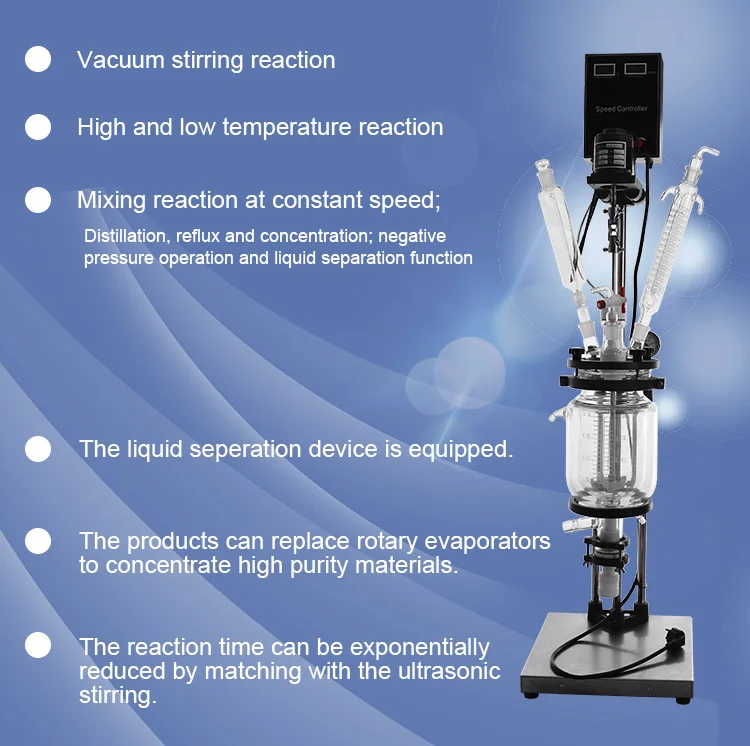 High Borosilicate Glass Lab Reflux Condenser Reactor For Fermentation Reaction Buy High