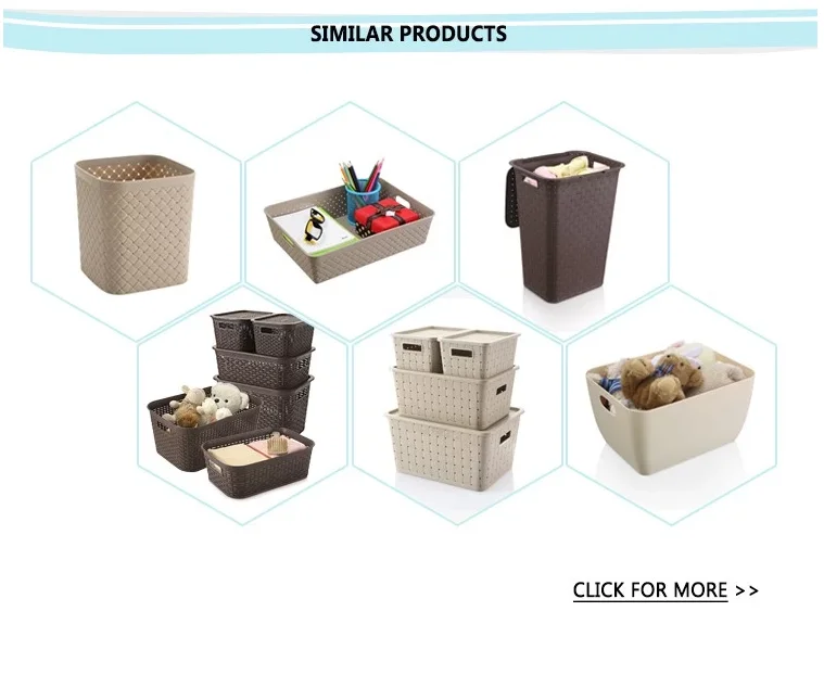 high quality PP cloth storage plastic laundry basket