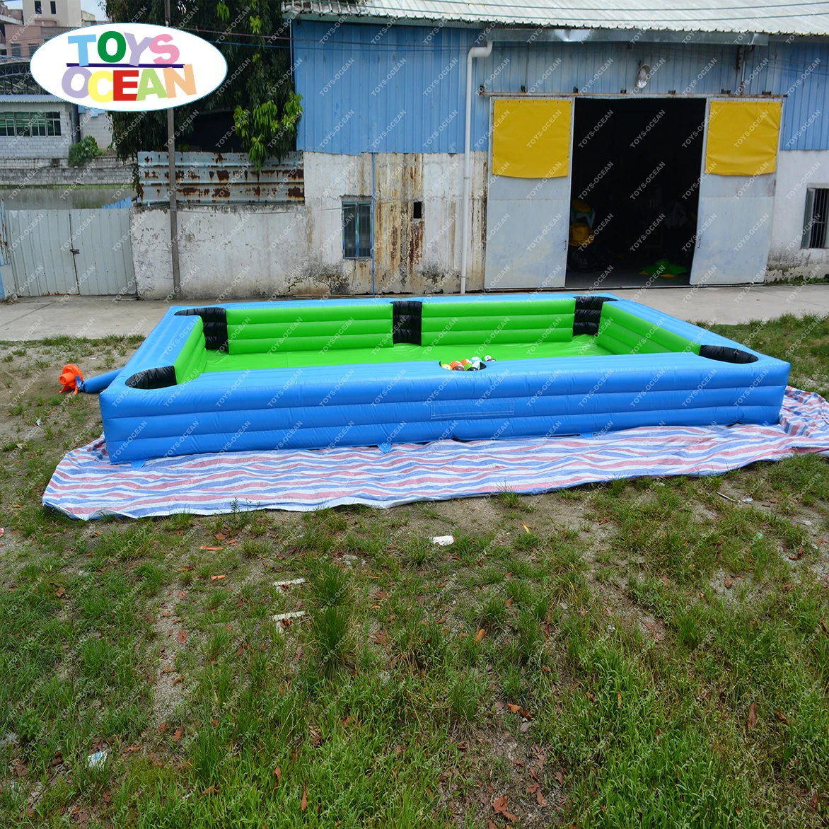 Large Inflatable Human Billiards Soccer Snookball Football Field Table