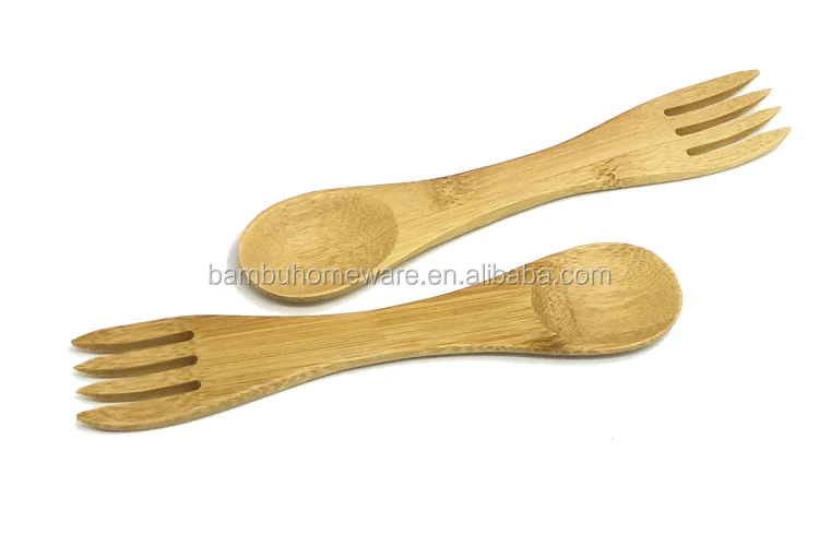 Simple Style Mini Bamboo Spork Reusable Spoon And Fork Buy Bamboo Spoons Forks Combo Outdoor Utensil Reusable Camping Spoon Fork Product On Alibaba Com