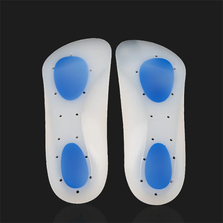 3/4 Silicone Gel Insole Shoesmen Women Heel Cushion Insoles Soles