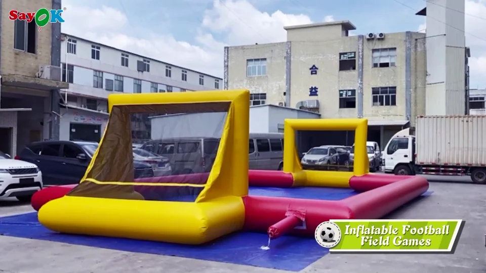Carnival Inflatable Game Soccer Field Mini Indoor Outdoor Inflatable Football Field For Fale