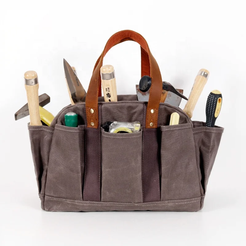 Waxed Cotton Gardening Tote