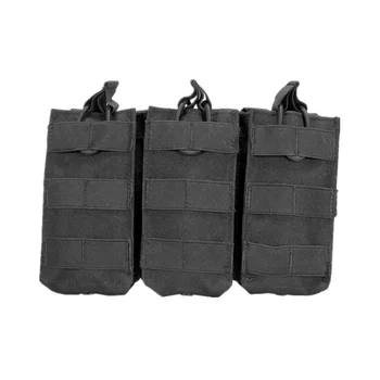 Yakeda Tactical Military Molle Compatible Open Top Triple Mag Pouch For ...