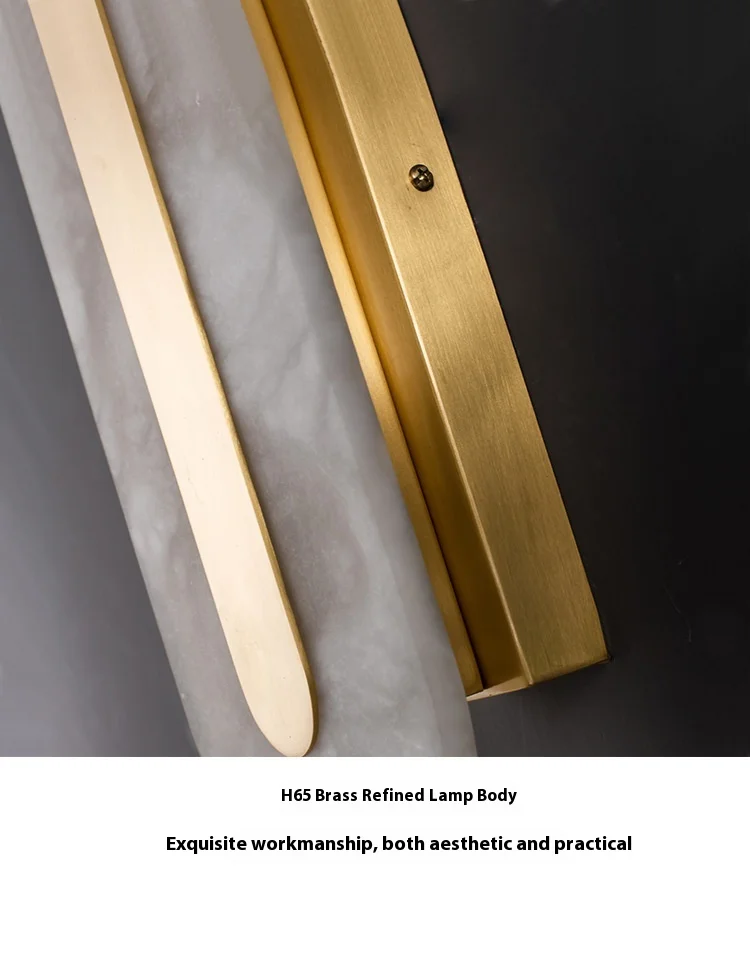product modern nordic led wall lamps creative marble indoor gold minimalist line luxury design bedside wall decor easy recessed home-13