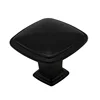 High quality black square aluminum single hole furniture door handle