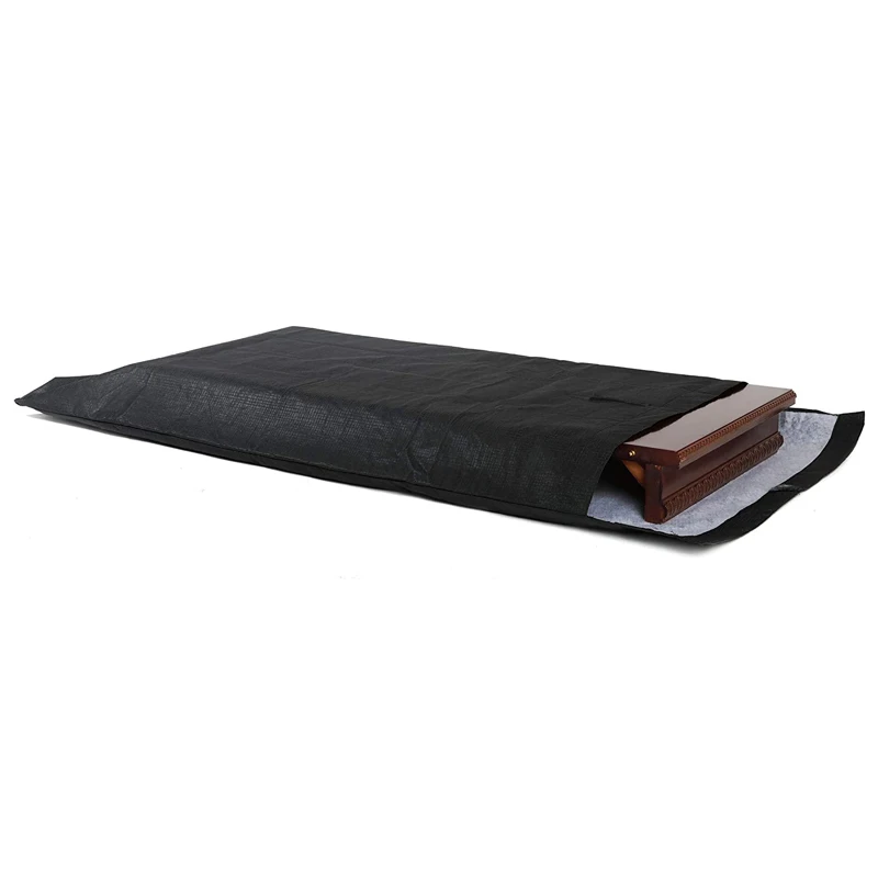 Felt Lined Dining Table Leaf Storage Bag With Hook And Loop Closure