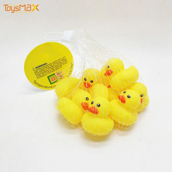Cheap Eco-friendly  Rubber Yellow Duck Baby Bath Toys