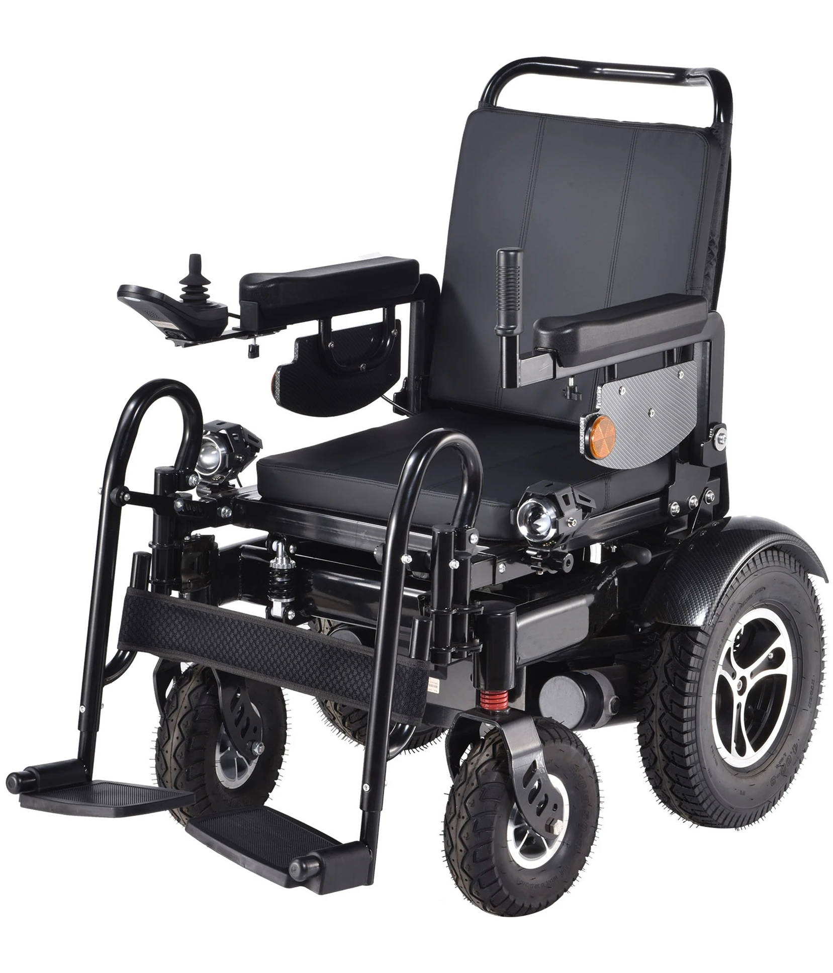 Low Backseat  Carbon steel frame Lead Acid battery Electric wheelchair supplier