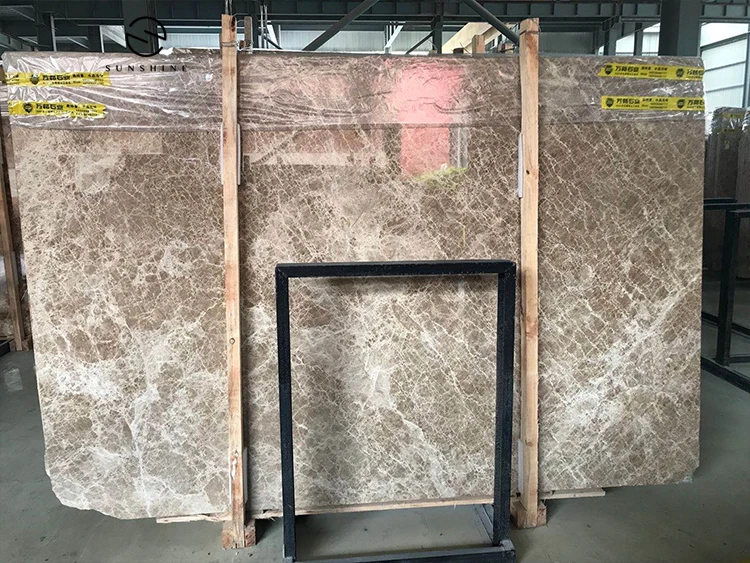 Good Price Imported Polished Light Emperador Marble Slab for Wall Tile