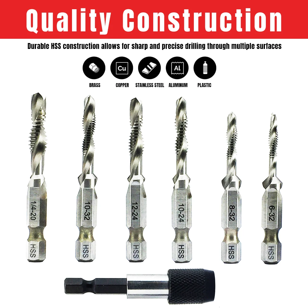 Hot Seller Inch 632 To 1/420 Hss Combination Drill Bits And Tap Set