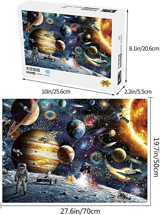 1000 Piece Adults Kids Space Universe Jigsaw Puzzle Decompression Home Game Toys 