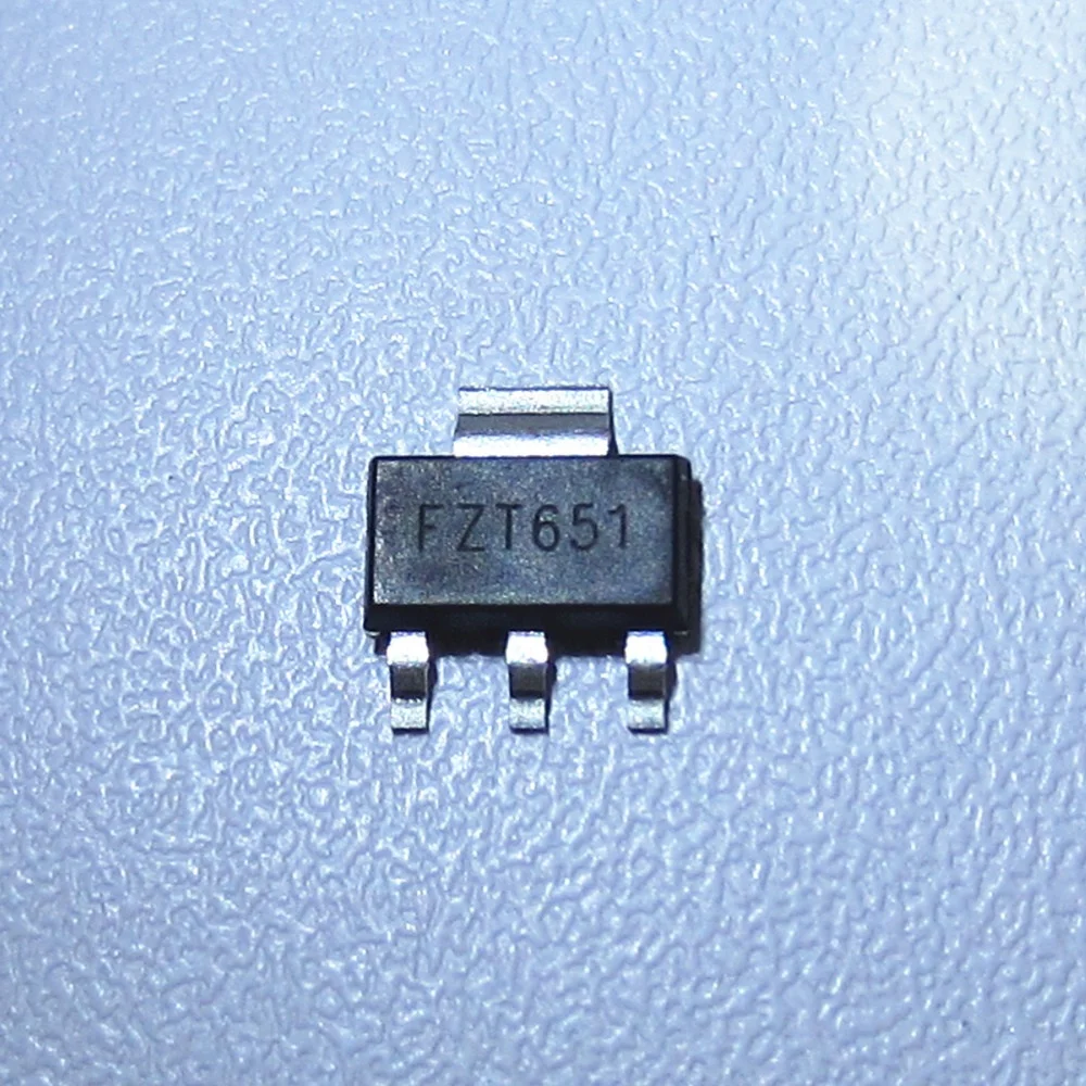 10x FZT651 NPN Silicon Transistors 60V  3A SMD Zetex 
