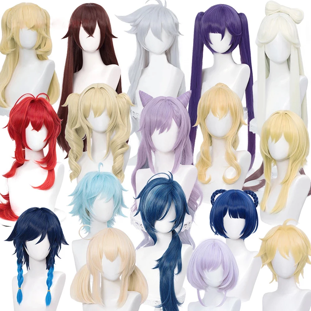 Genshin Impact Venti Keqing Barbara Fischl Kaeya Lumine Aether Amber  Cosplay Wig Heat Resistant Synthetic Hair Wigs - Buy Genshin Impact  Wig,Barbara Wig,Keqing Wig Product on Alibaba.com
