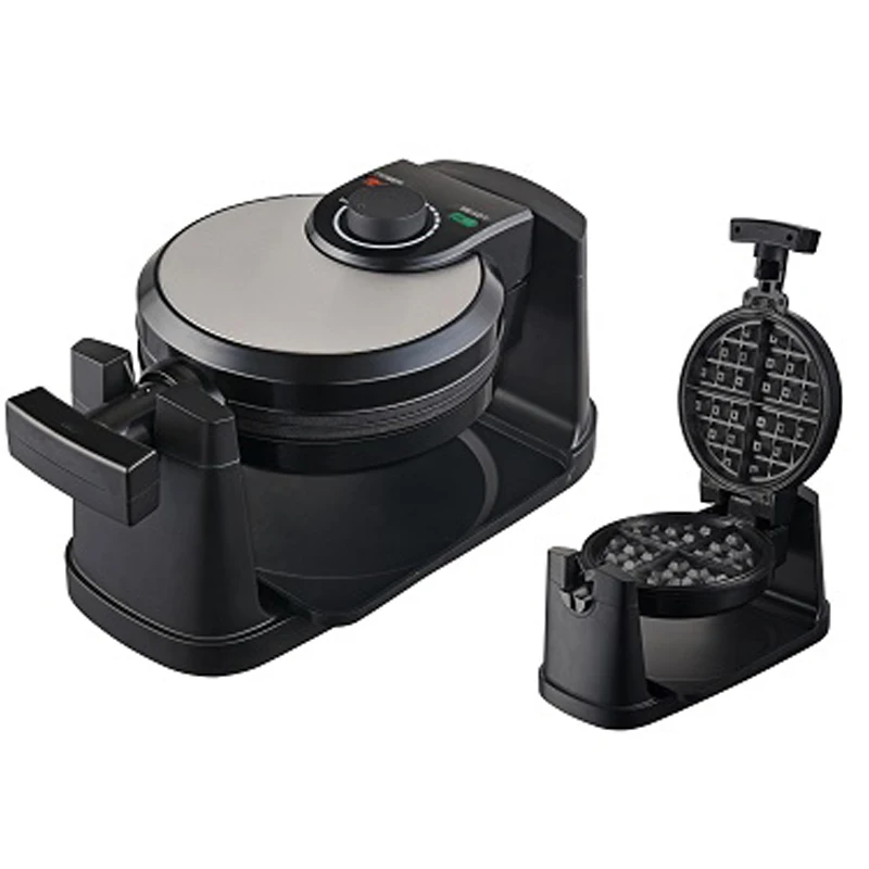 Classic Rotating Belgian Waffle Maker With Non Stick Coating And