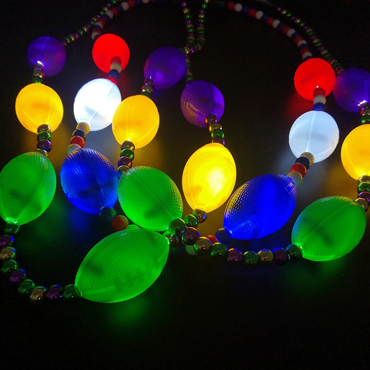 派对,音乐会和活动的热销led发光项链led珠子项链