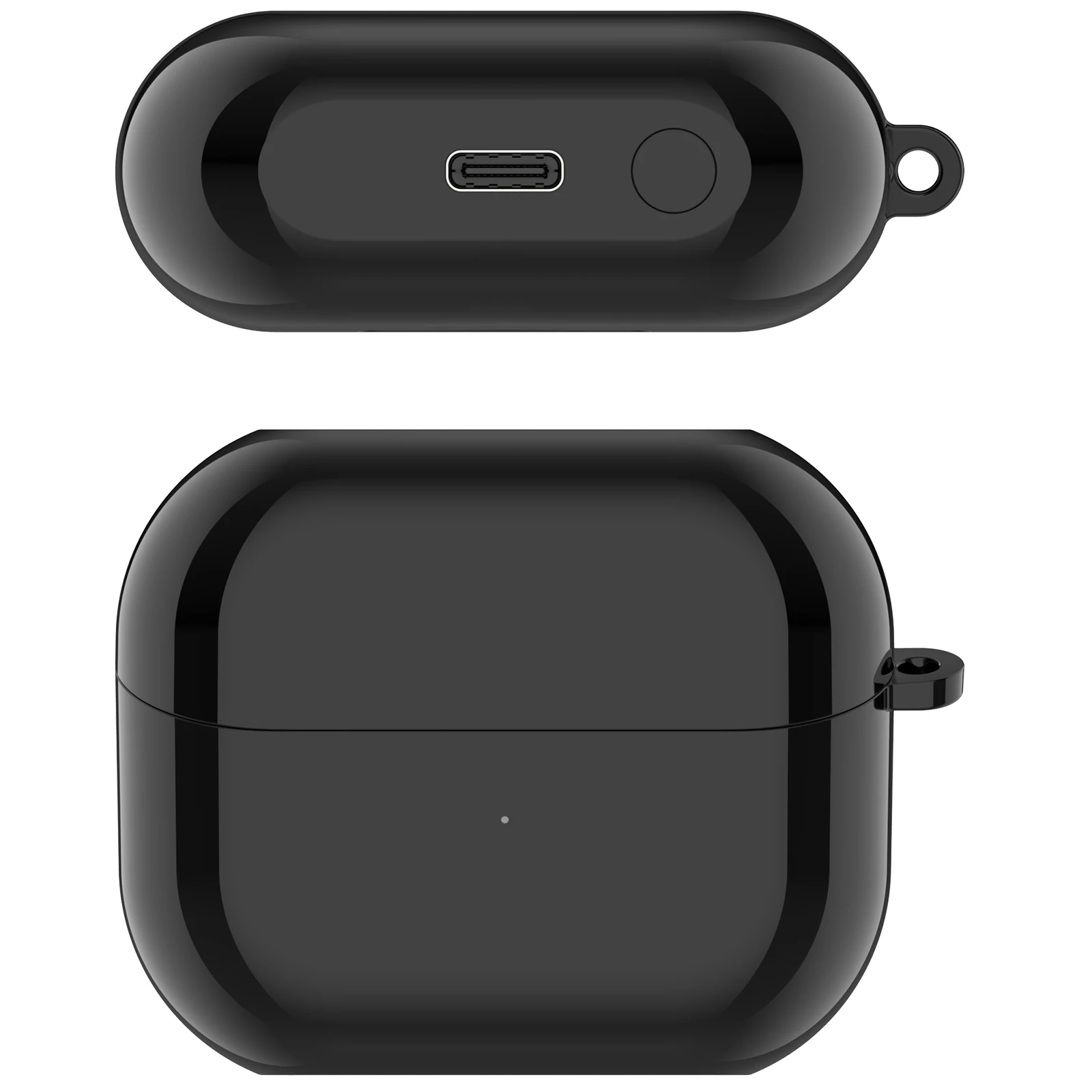 Side-by-side comparison of three 1MORE-compatible cases showing lavender, vanilla, and graphite color options