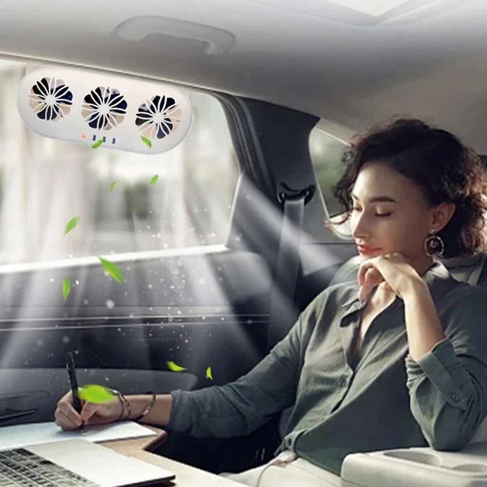Car Exhaust Fan, Solar, USB - detail 6