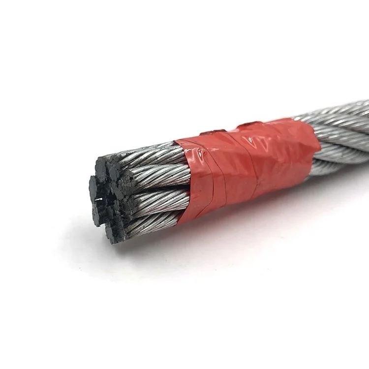 8xK26SW+IWRC cablu din oțel cu conținut ridicat de carbon galvanizat 14,8 mm