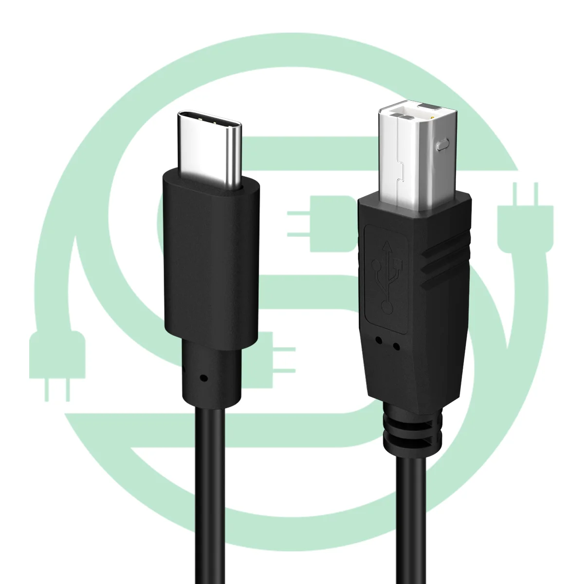 Type C Printer Cable Usb 2.0 Type C To Type B Cable For Printer Scanner