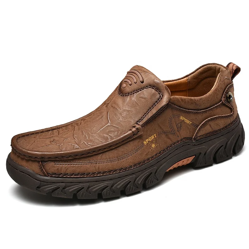 Outdoor Walking Custom Leather Men's Casual+shoes - Buy Men's Casual ...