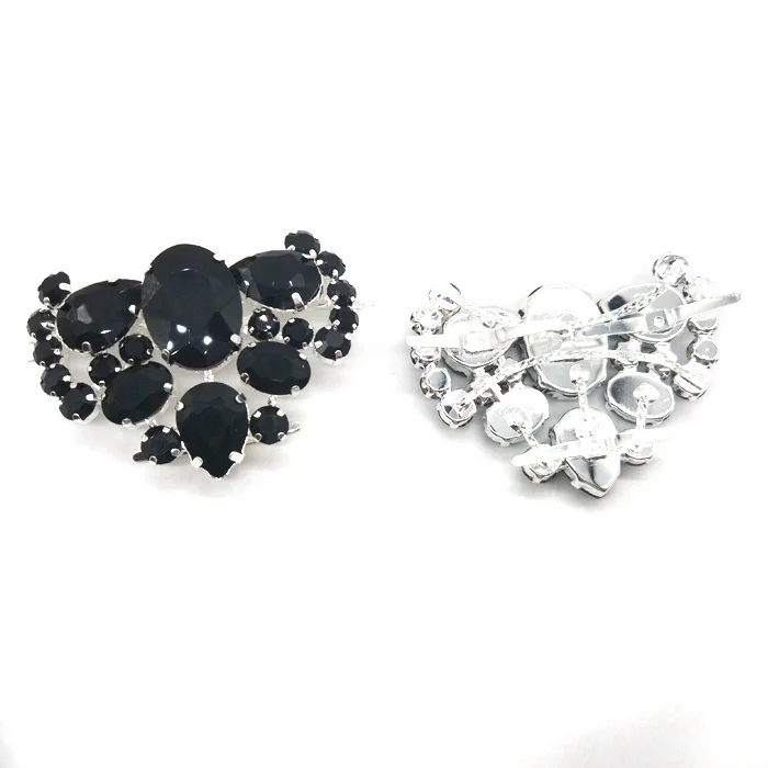 black glass rhinestone shoe clip front and back.jpg