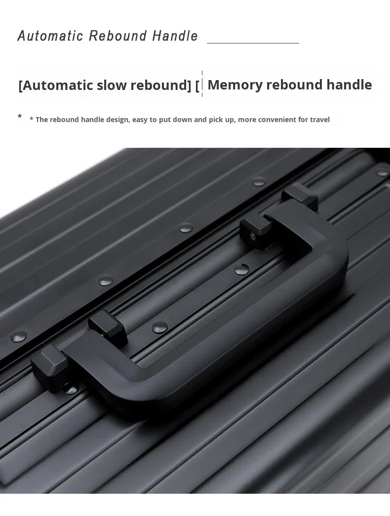product new design all aluminum suitcase luggage fashionable spinner silent wheels waterproof tsa lock custom acceptable-11