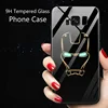 Marvel Avengers Luminous Tempered Glass Case for Samsung Galaxy S10 Plus S10E S8 S9 Note 8 9 Coque Iron Man Glow LED Phone Cover