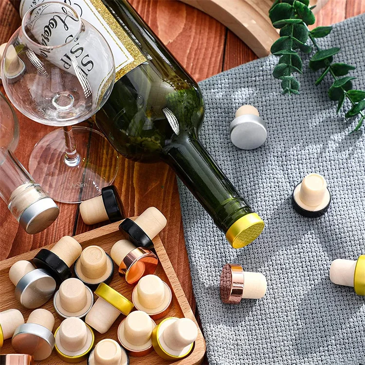 Red Wine Bottle Seal Stopper Wine Cork Bottle Plug Beverage Stopper