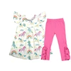 Children Clothes Girls Sets Fall And Winter Child Clothing Designs Rainbow unicorn print Girls Outfits