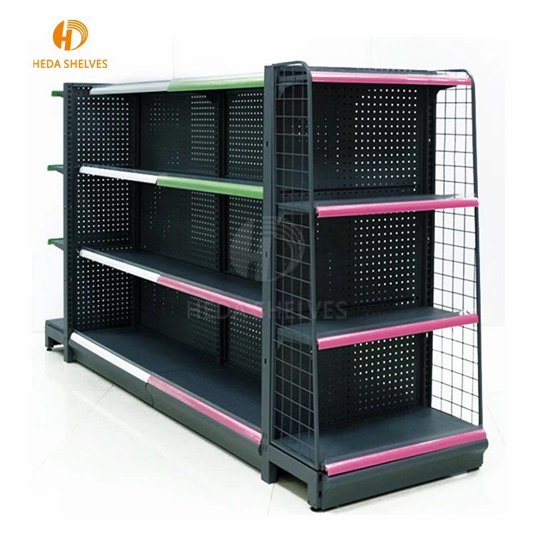 Supermarket Metal Shelf Gondola Shelving Wholesale,Grocery Shelves For
