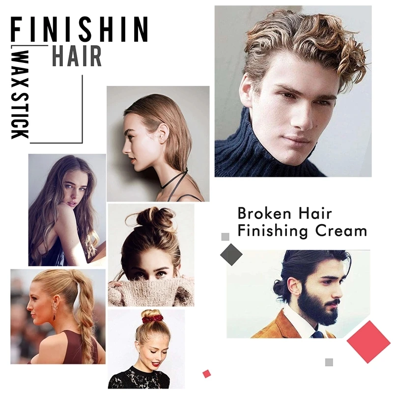 Hair Styling Care Broken Hair Finishing Stick Rod Nourishing Building Liquid Broken Hair Cream