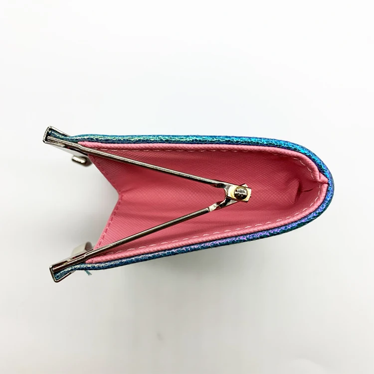 Coin Purse Women Coin Purse Leather Card Holder Wallet Metal Frame Change Purse For Girls Small Coin Bag