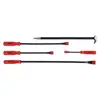 5 PC Pry Bar Set Jumbo Heavy Duty Rolling Crow Bar Prying Puller Chisel A0560