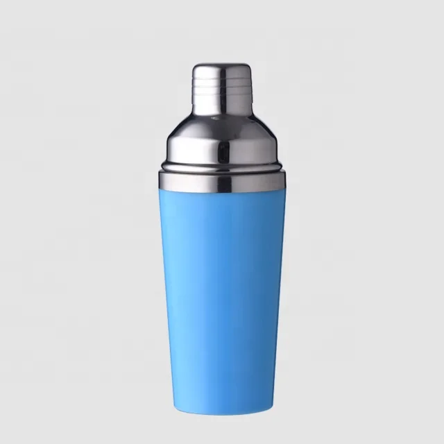
Factory Direct custom 200ml 400ml double wall shaker mini plastic cocktail shakers 