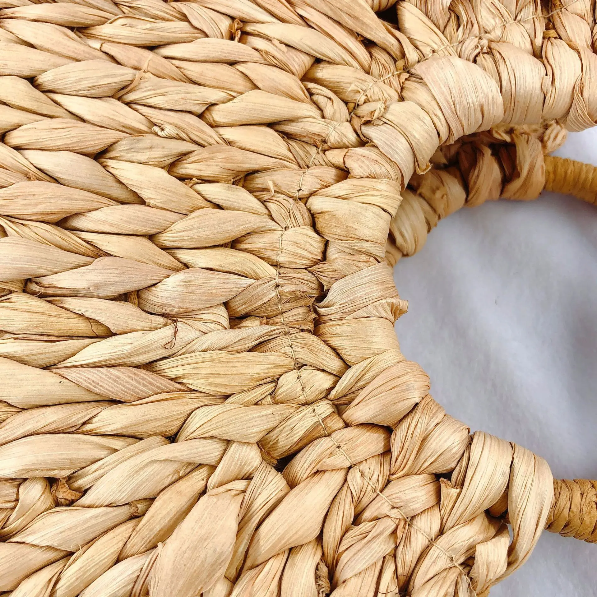 boho style summer fashion design girls natural handmade cornhusk